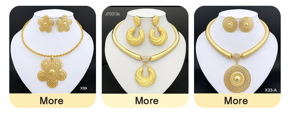 Africal Gold Color Big Jewelry Heavy