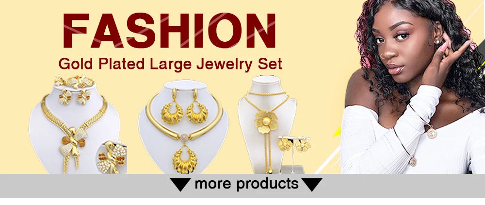 Africal Gold Color Big Jewelry Heavy