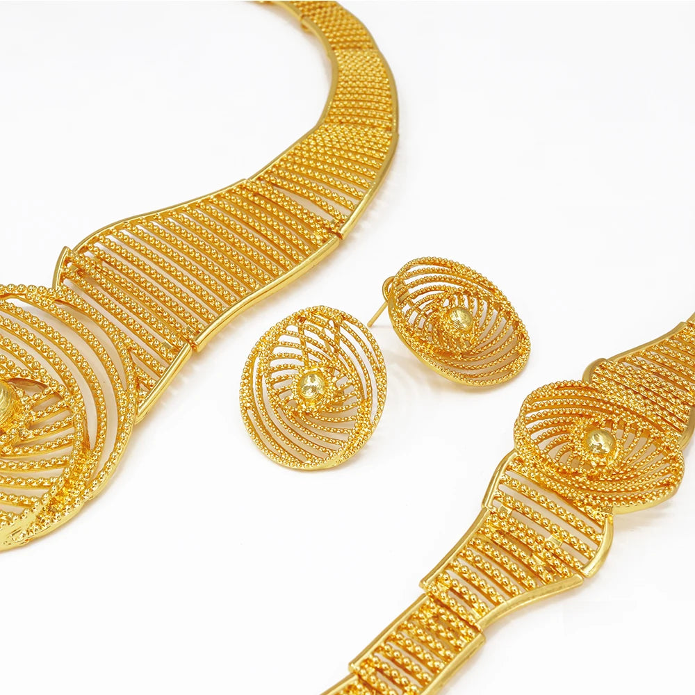 Africal Gold Color Big Jewelry Heavy